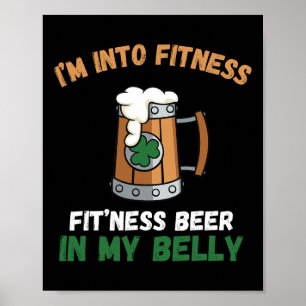 Affiche Je suis dans le fitness en faisant rentrer cette b