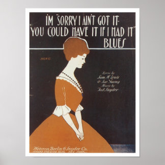 Affiche Je suis désolé Vintage Songbook Cover