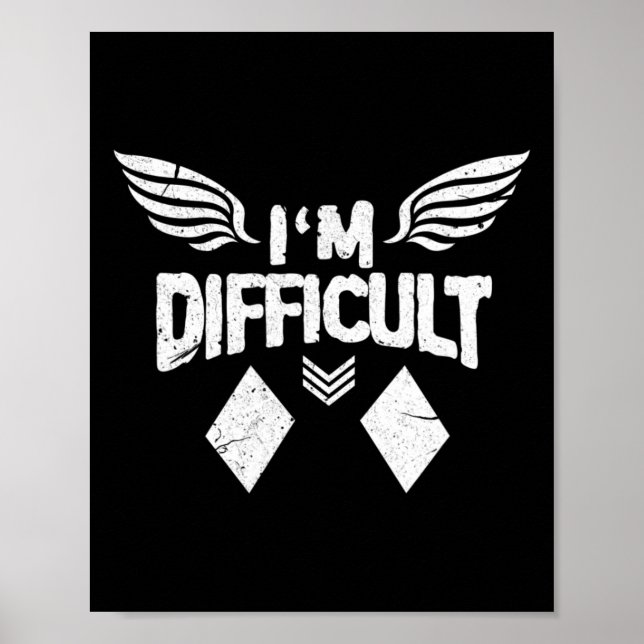 Affiche Je suis difficile Double Diamonds Ski Snowboard Gi (Devant)
