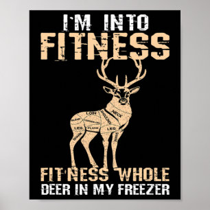 Affiche Je Suis Drôle Dans Le Cerf De Fitness Dans Mon Con