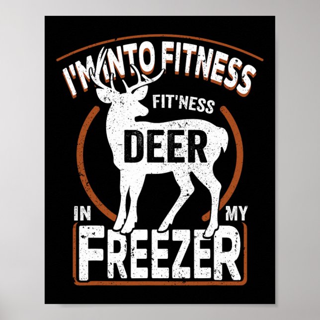 Affiche Je suis en forme Deer Freezer Funny Papa Hunter De (Devant)