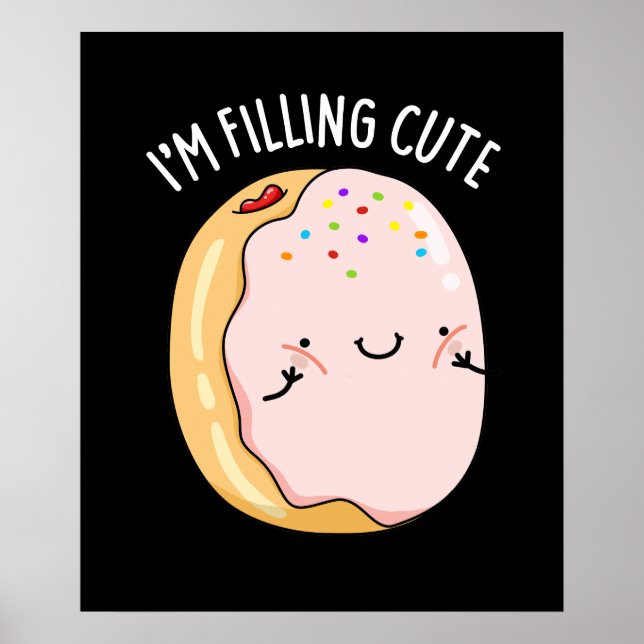Affiche Je suis en train de remplir mignonne Jelly Donut P (Devant)