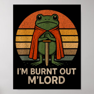 Affiche Je suis épuisé, mon Seigneur, drôle d'art de greno