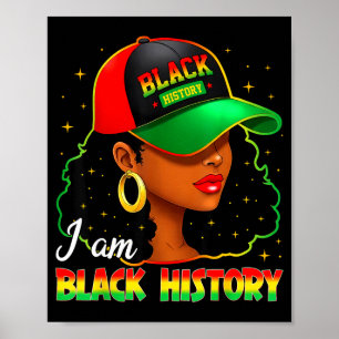 Affiche Je suis femme noire histoire fille mois de l'histo