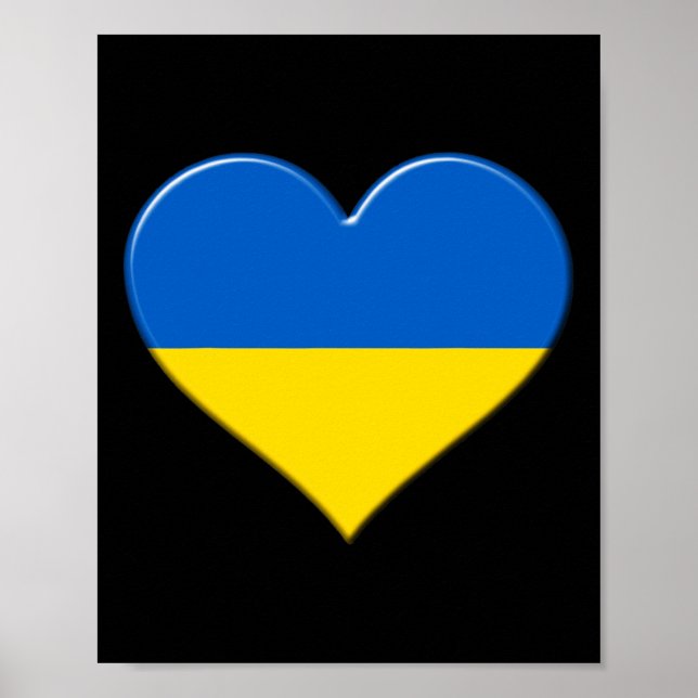 Affiche Je suis fier du drapeau national de l'Ukraine, j'a (Devant)