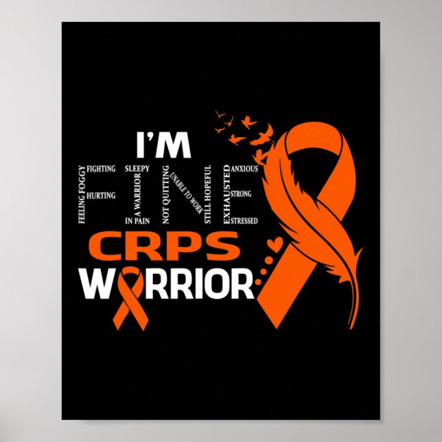 Affiche Je suis Fine Crps Warrior Awareness Feather (Devant)