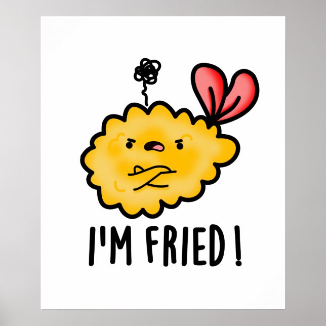 Affiche Je suis Fried Funny Tempura Sushi Pun (Devant)