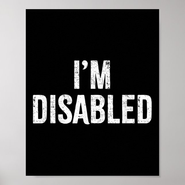 Affiche Je suis handicapé _ Fierté Handicape _1  (Devant)