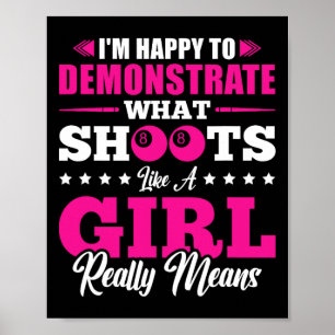 Affiche Je Suis Heureux De Démontrer Jouer Comme Une Fille