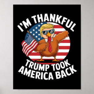 Affiche Je suis heureux que Trump ait réussi à ramener l'A