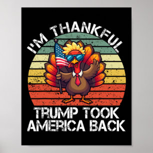 Affiche Je suis heureux que Trump Won ait pris America Ck