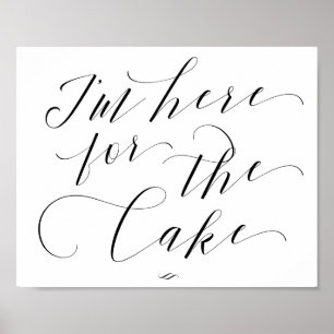 Affiche Je suis ici pour le Mariage Processionnel Cake