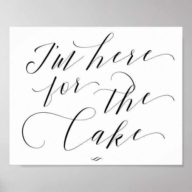 Affiche Je suis ici pour le Mariage Processionnel Cake (Devant)