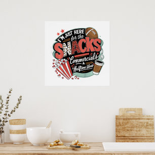 AFFICHE JE SUIS ICI POUR LES PAUSES DÉJEUNER LES PUBS ET L