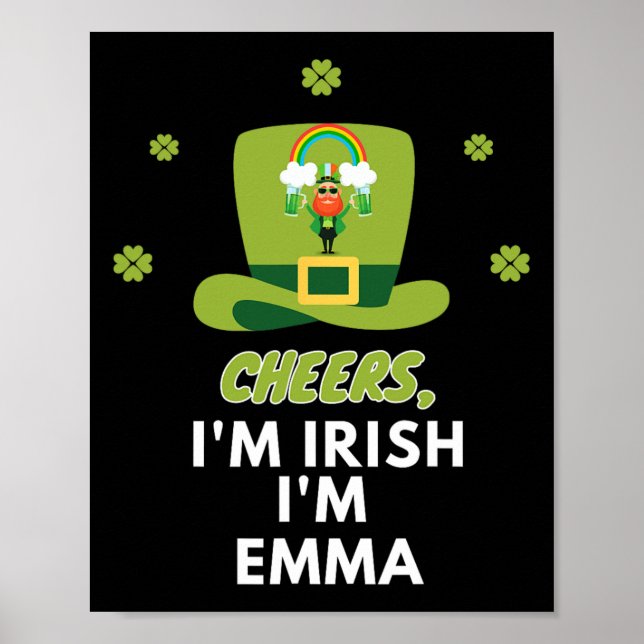 Affiche Je Suis Irlandais Je Suis Emma (Devant)