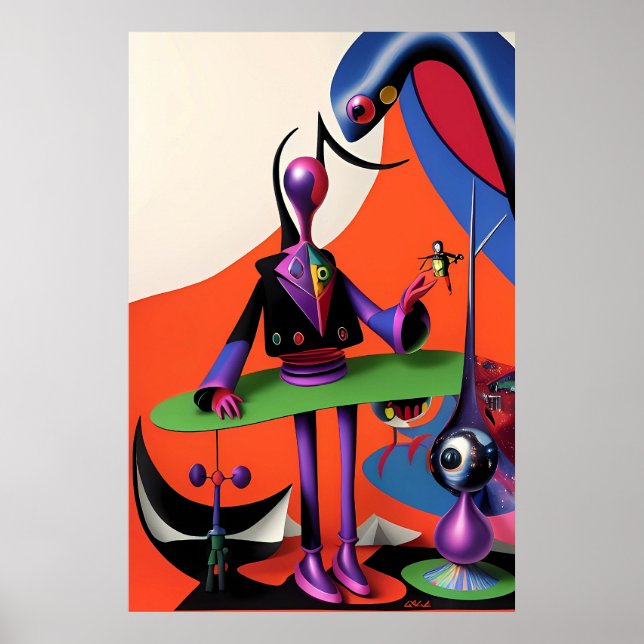 Affiche Je Suis Ironie Man Ken Gage Surréalisme (Devant)