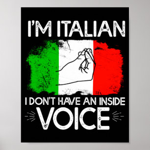 Affiche Je suis italien, je n'ai pas de voix intérieure