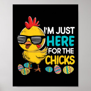 Affiche Je Suis Juste Ici Pour Les Enfants Enfants De Pâqu