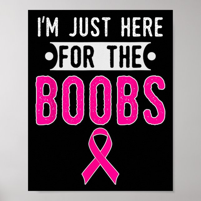 Affiche Je suis juste ici pour l'évaluation du cancer du s (Devant)