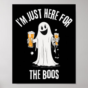 Affiche Je suis juste ici pour l'Halloween du Fantôme de B