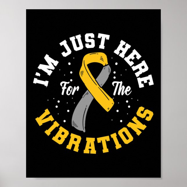 Affiche Je suis juste là pour les vibrations Asl Sensibili (Devant)