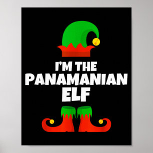 Affiche Je suis la famille de lutins panaméens Pajama Noël
