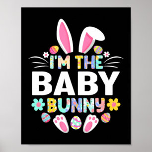 Affiche Je suis la famille de Pâques de bébé lapin