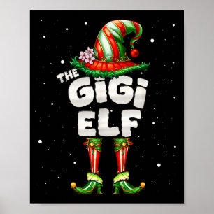 Affiche Je suis la famille elfique Gigi appariée pour Noël