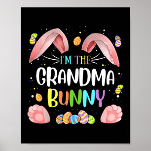 Affiche Je suis La Famille Mignonne Bunny Bunny de grand-m