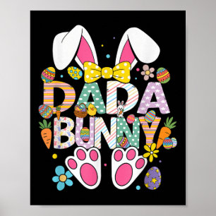 Affiche Je Suis La Fête De Pâques De La Famille Dada Bunny