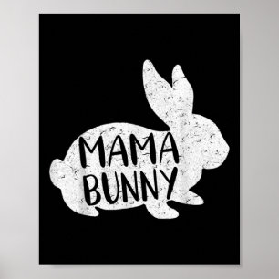 Affiche Je suis la lapine Mimi Pâques drôle fête des mères