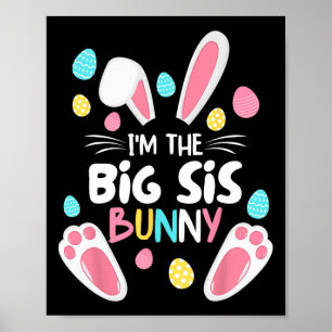 Affiche Je suis La Soeur Bunny Big Sis Matching Family Eas