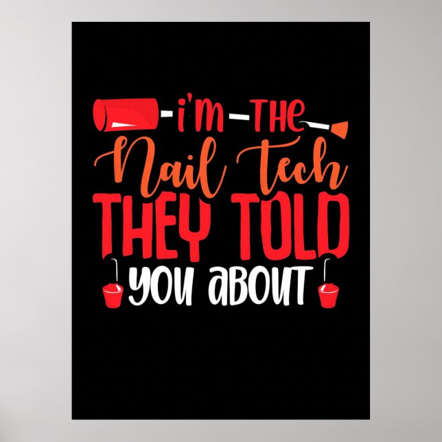 Affiche Je Suis La Technologie Des Ongles (Devant)