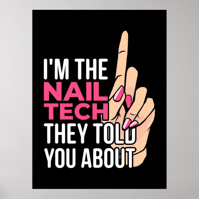 Affiche Je Suis La Technologie Des Ongles (Devant)