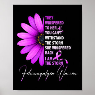 Affiche Je suis la tempête Fibromyalgia Warrior 3