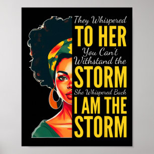 Affiche Je Suis La Tempête - Mois de l'Histoire des Noirs 