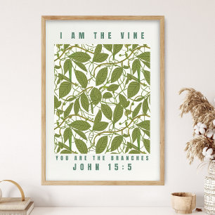 Affiche Je suis la vigne, vous êtes les sarments Œuvre d'a