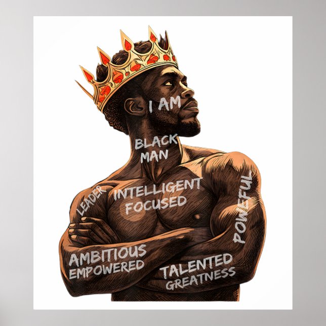 Affiche Je suis l'affiche Black Man (Devant)