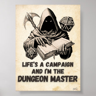 Affiche Je suis l'affiche de jeu du maître de donjon