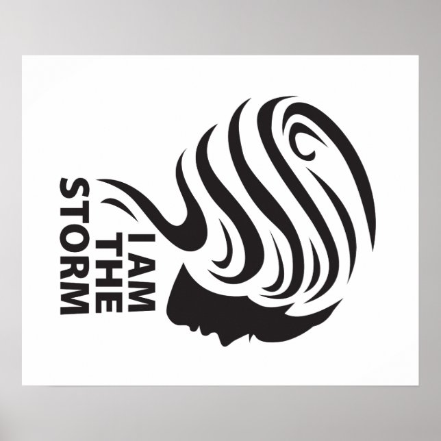 Affiche Je suis l'affiche de tempête (Devant)