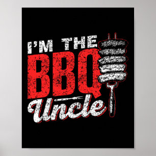 Affiche Je suis Le Barbecue Barbecue Grill Bbq Uncle Meat