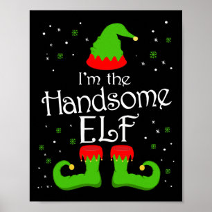 Affiche Je suis le beau Elf Tee Family Matching Group Elf
