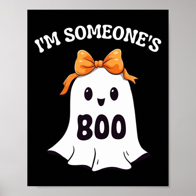 Affiche Je suis le Boo Drôle Halloween Ghost Matching C de (Devant)