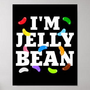 Affiche Je suis le costume de bonbon Jelly Bean Halloween