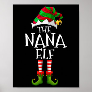 Affiche Je suis le costume de Noël assorti de Nana Elf