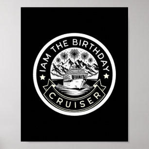 Affiche Je suis le croiseur d'anniversaire drôle de vacanc