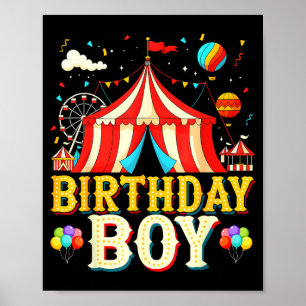 Affiche Je suis le garçon d'anniversaire Thème de fête de