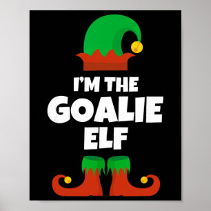 Affiche Je suis le gardien de but Elf Family Pajama Noël H