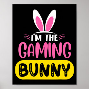 Affiche Je Suis Le Lapin De Jeux Bunny Oreilles Oeuf Funny