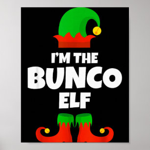 Affiche Je suis le lutin Bunco de la famille Pyjama Noël D